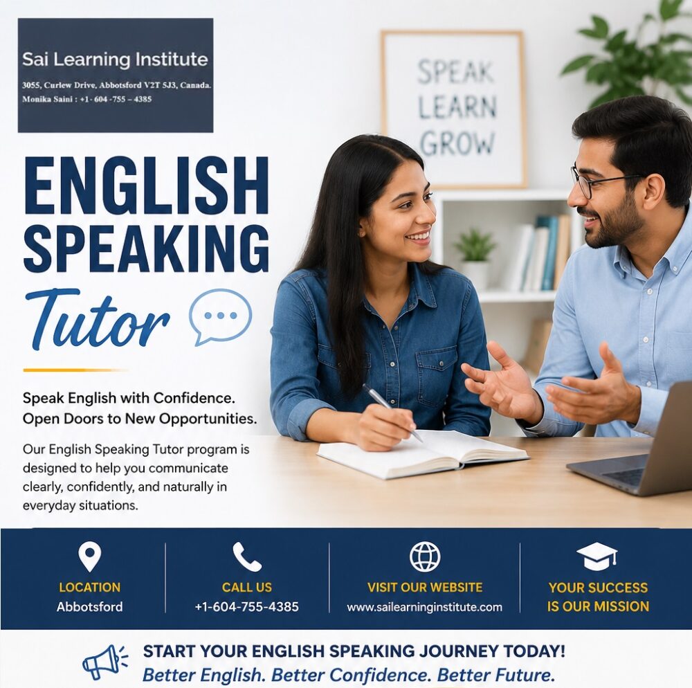 english speaking tutor in Abbotsford